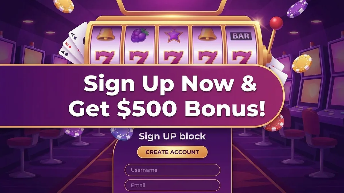 Sign up with bonus
